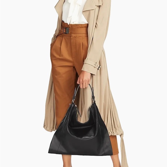 Jimmy Choo Sleek Black Leather Hobo - Picture 4 of 12